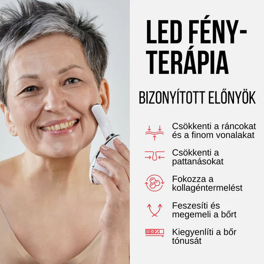 Elektromos fényterápiás, 7 fényű ránc és bőrfeszesítő készülék