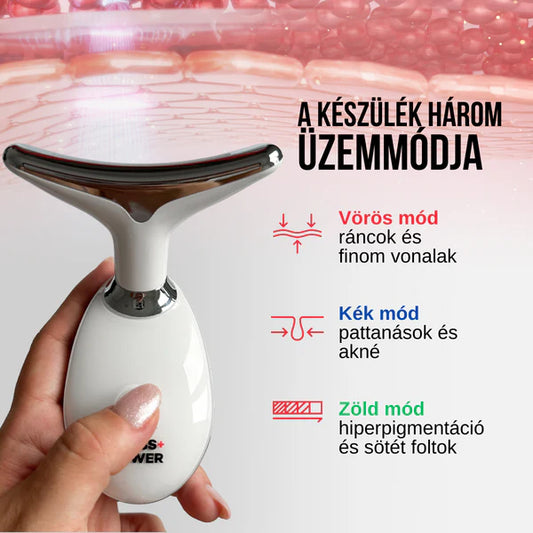 Elektromos fényterápiás, 7 fényű ránc és bőrfeszesítő készülék